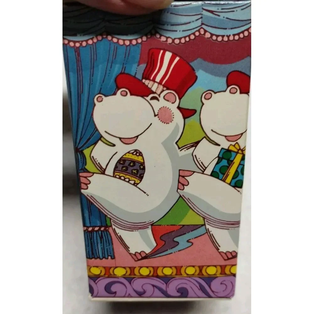 Vintage AVON Huggable‎ Hippo Light Musk after Shave 1.75 oz. With Stickers & Box